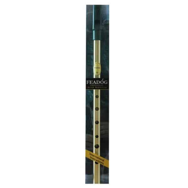 Brass Tin Whistle W-Instruction Booklet Ref- FW01